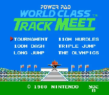 World Class Track Meet (USA) screen shot title